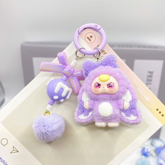 Cute Cartoon Keychain Plush Balls DIY Accessories