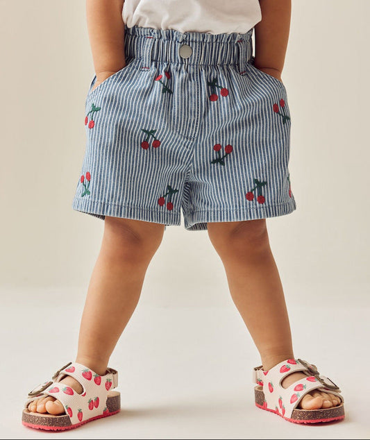 Trendy Cartoon Denim Shorts for Girls