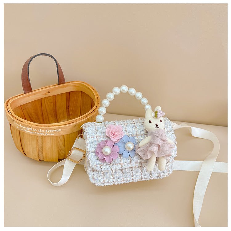 Kids' Pearl Handbag Cute Rabbit Design Fashion Accessories