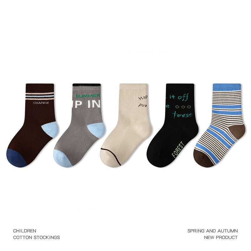 Kids Mid Calf Cotton Socks With Rabbit Lace Trim