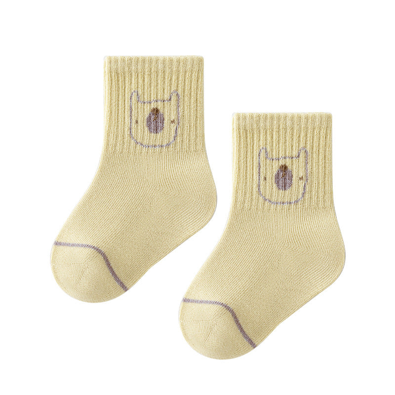 Cute Cartoon Cotton Socks for Kids - Breathable and Comfortable