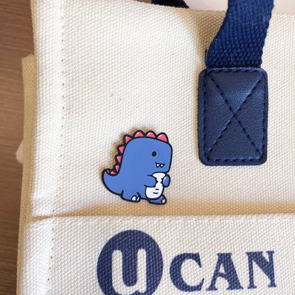Cute Cartoon Dinosaur Brooches - Metal Pins for Students