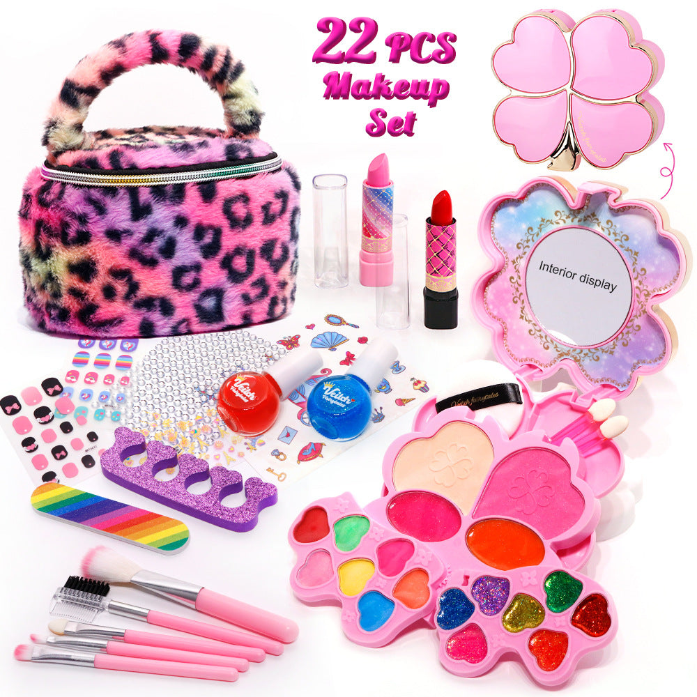 Girls' Makeup Play Set with Stylish Handbag