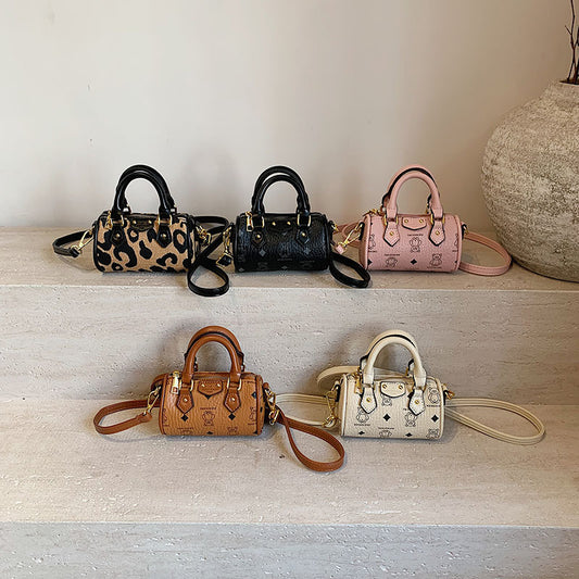 Trendy Mini Bear Print Shoulder Bag for Kids
