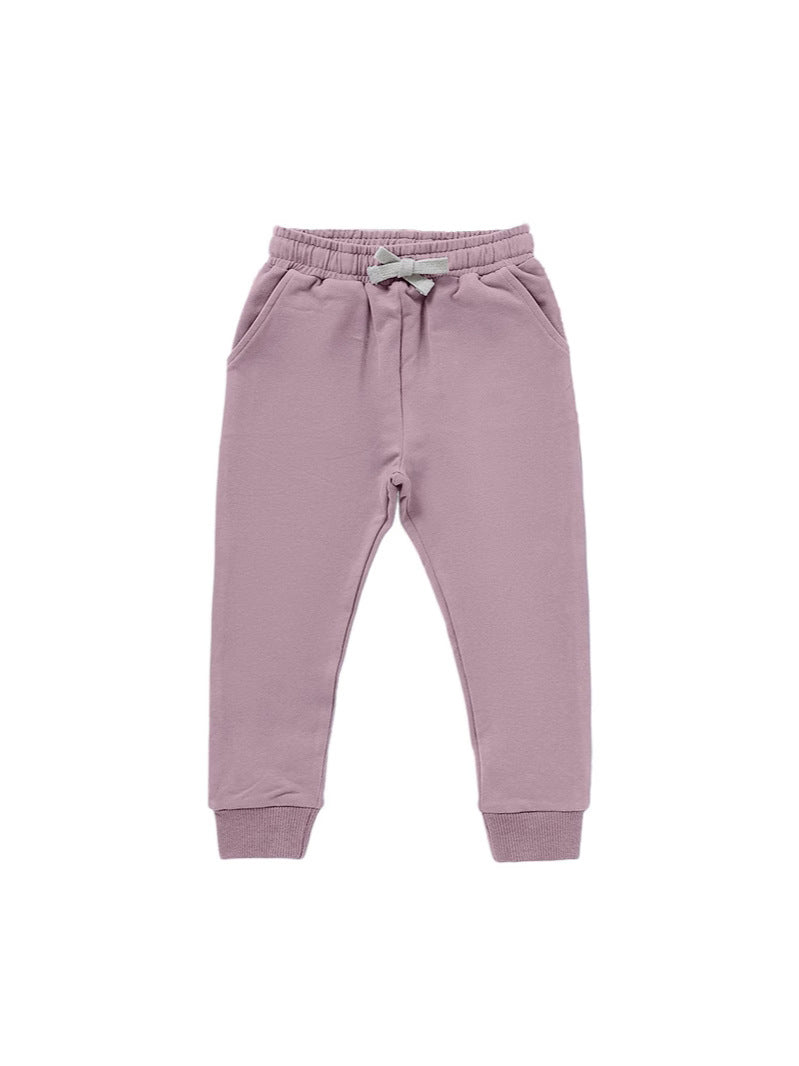 Children's Solid Color Casual Pants Comfortable All-Season Style