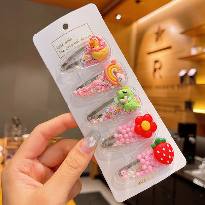 Cute Cartoon Sandbag Hair Clips for Kids