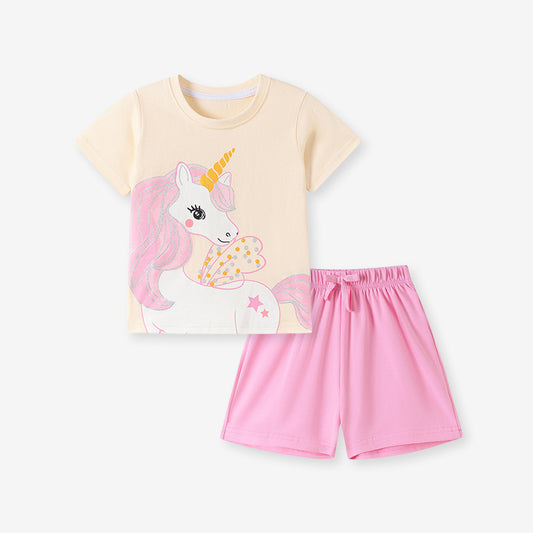 Summer Short Sleeve Cotton Kids Set