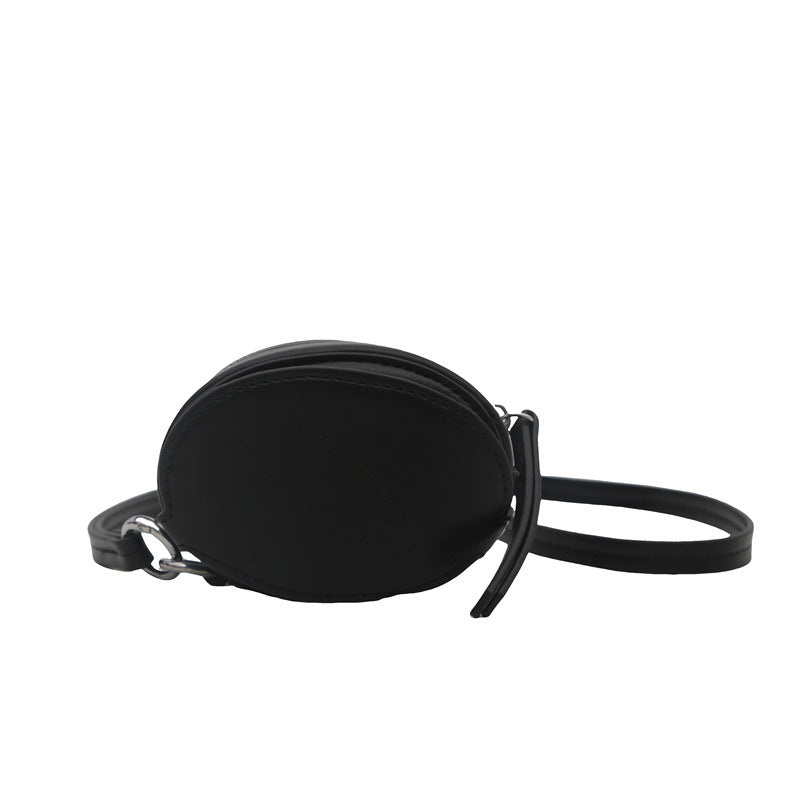 Oval Shaped Retro Women’s Box Bag with Makeup Mirror