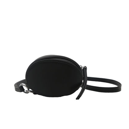 Oval Shaped Retro Women’s Box Bag with Makeup Mirror