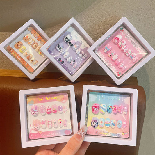 Colorful Cartoon Kids Nail Art Jelly Gel Set for Girls