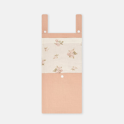 Cotton Baby Crib Storage Hanging Bag Multi-Functional Diaper Toy Organizer