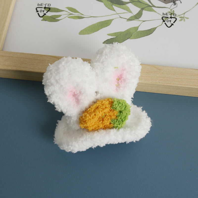 Cartoon Handmade Woven Hair Clips Adorable Kids Hair Accessories