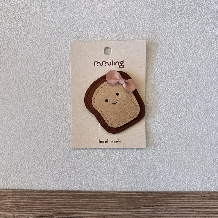 Cute Cartoon Leather Hair Clips for Kids - Bunny, Penguin, Cat