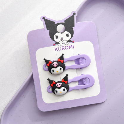 Cute Cartoon Dopamine Hair Clips for Girls - Princess Series Hair Accessories