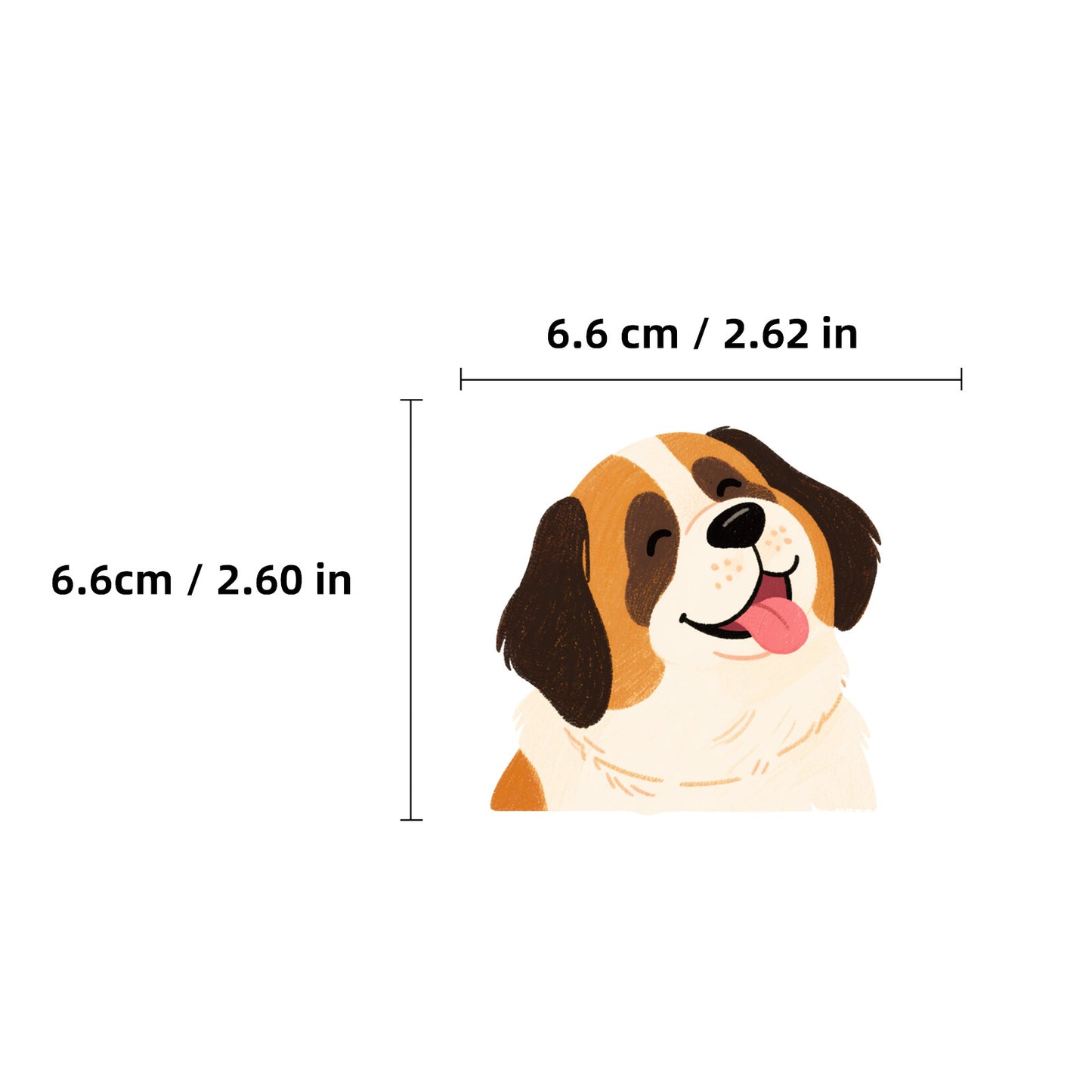 Sticker Sheets Cute Hand Drawn Dog Vinyl Waterproof
