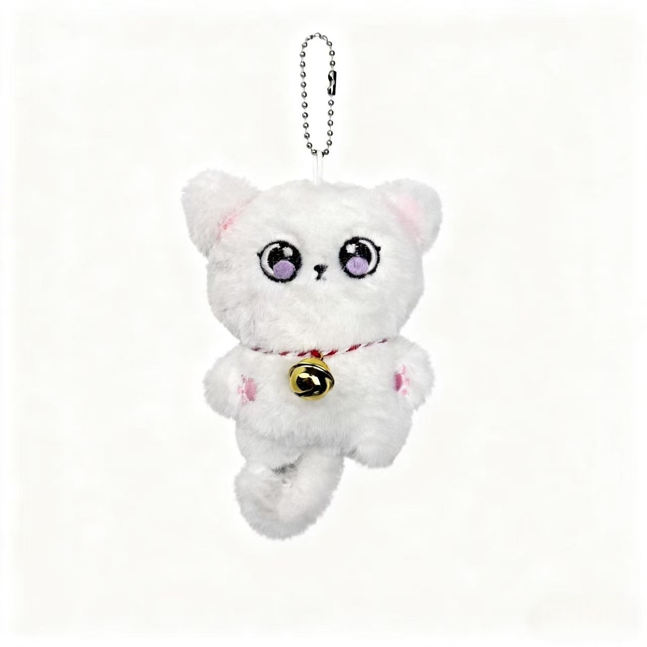 Cute Plush Siamese Cat Keychain Pendant for Bags