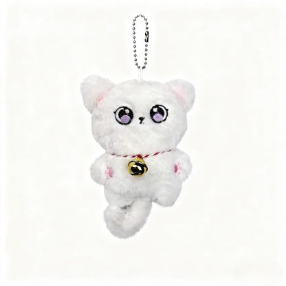 Cute Plush Siamese Cat Keychain Pendant for Bags