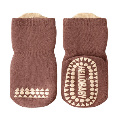 Baby Floor Socks Non-Slip Mid-Calf Socks for Boys and Girls