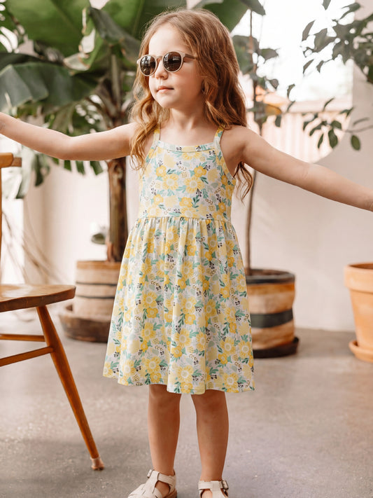 Trendy Cartoon Summer Dress for Girls