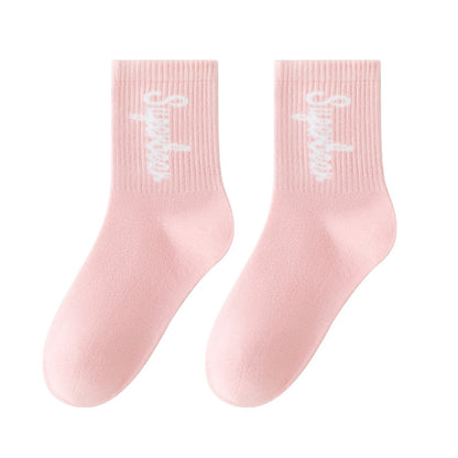 Colorful Cartoon Kids Cotton Basketball Socks