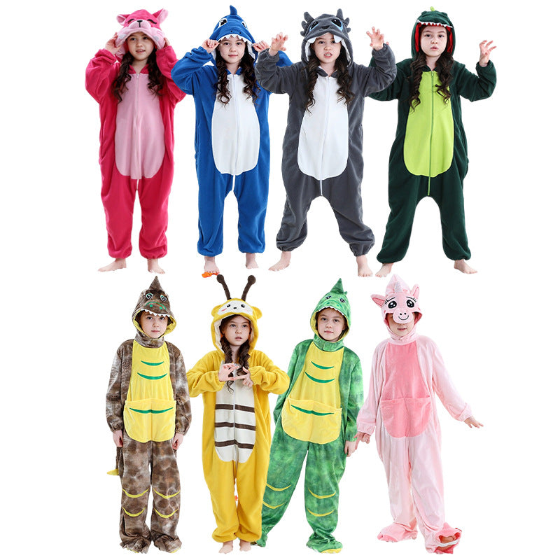 Kids & Adults Fleece Onesie Pajamas with Easter Patterns