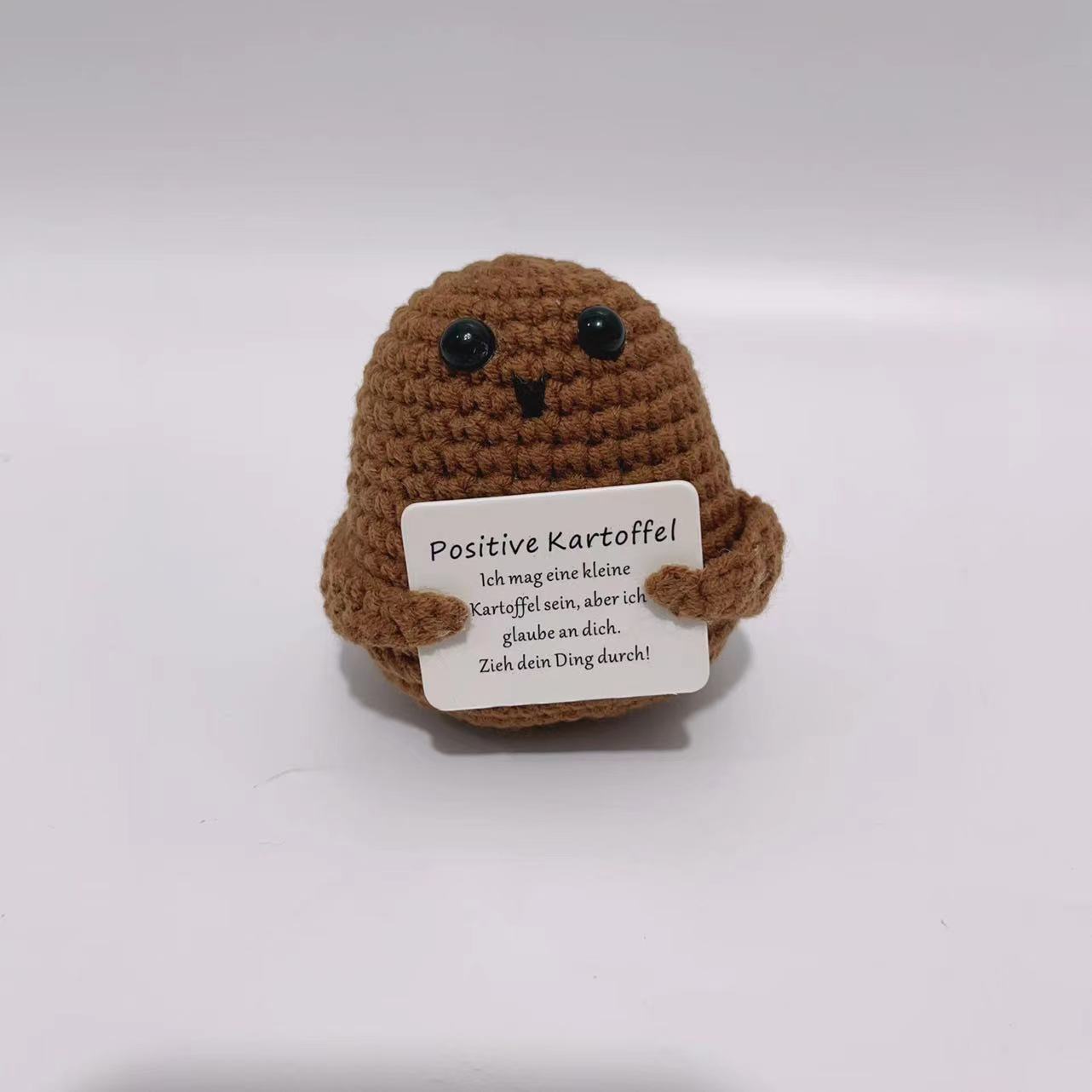 Handmade Positive Energy Potato Plush Toy with Quirky Expressions