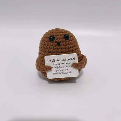 Handmade Positive Energy Potato Plush Toy with Quirky Expressions
