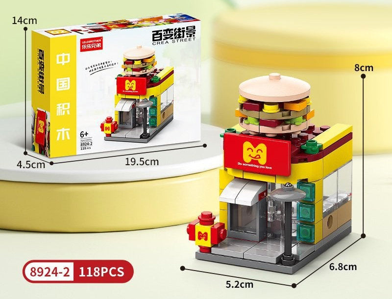 City Buildings Modular Building Block Sets for Kids