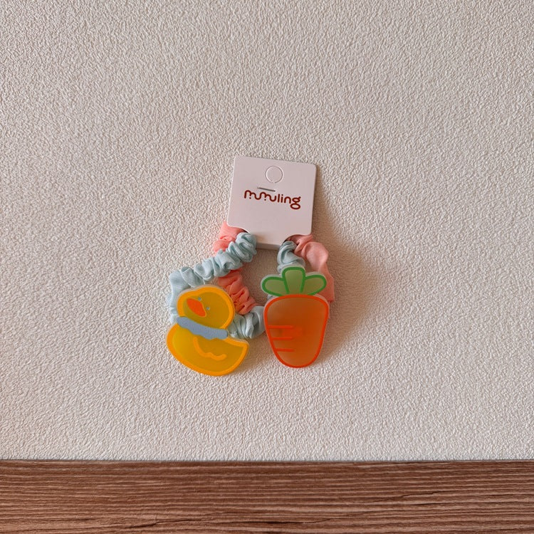 Cartoon Acrylic Hair Clips for Kids - Cute Animal Designs