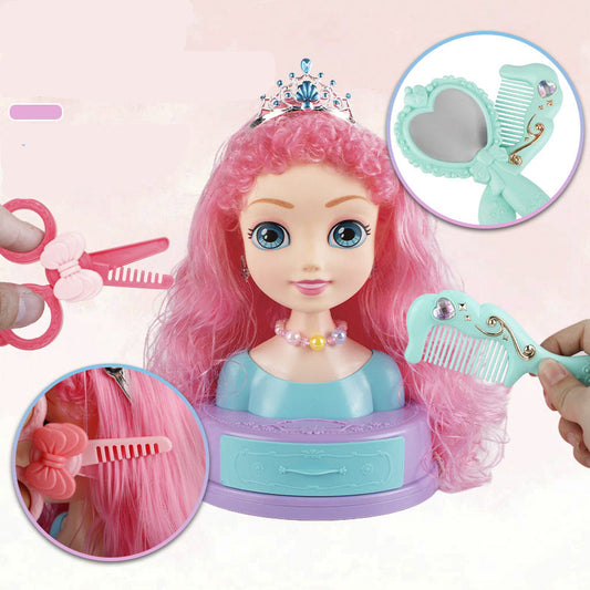 Realistic Makeup Doll Head for Kids