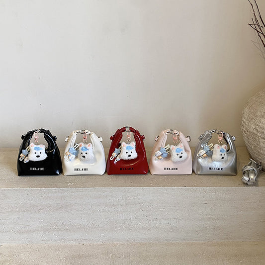Mini Cute Crossbody Bag with Pendant for Kids