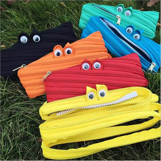 Pencil Case Caterpillar Zipper Large Capacity Cute