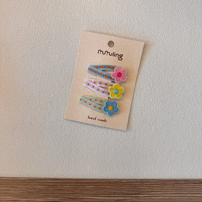 Kids' Flower Hair Clips Cute Pearl Bow Hair Accessories