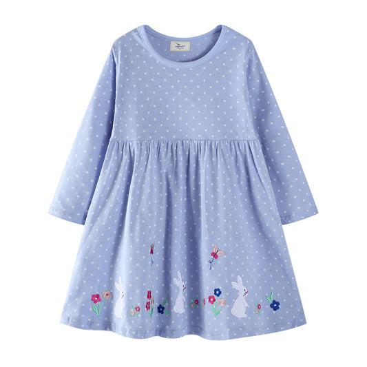 Cartoon Long Sleeve Princess Dress for Girls