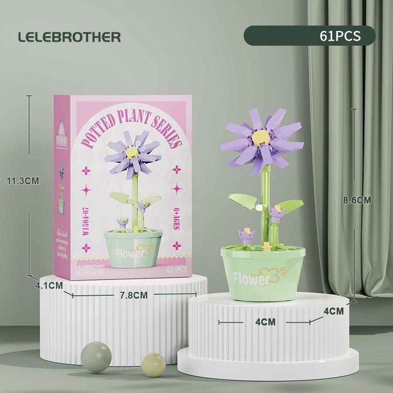 Compatible Lego Flower Succulent Plant Building Blocks Toy