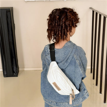 Kids' Letter Print Crossbody Bag Stylish Outdoor Mini Backpack