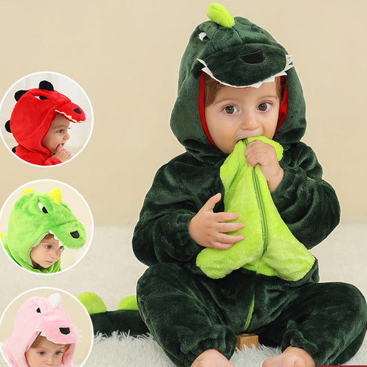 Cozy Dinosaur Plush Onesie for Kids - Easter Costume