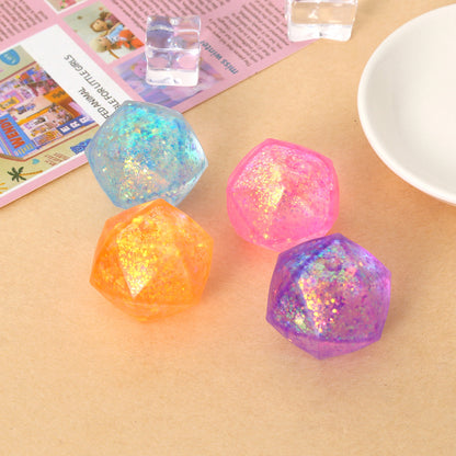 Mini Slow-Rebound TPR Ice Cube Squishy Sensory Fidget Toy