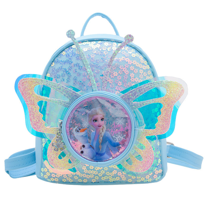 Trendy Princess Sequin Backpack for Kids