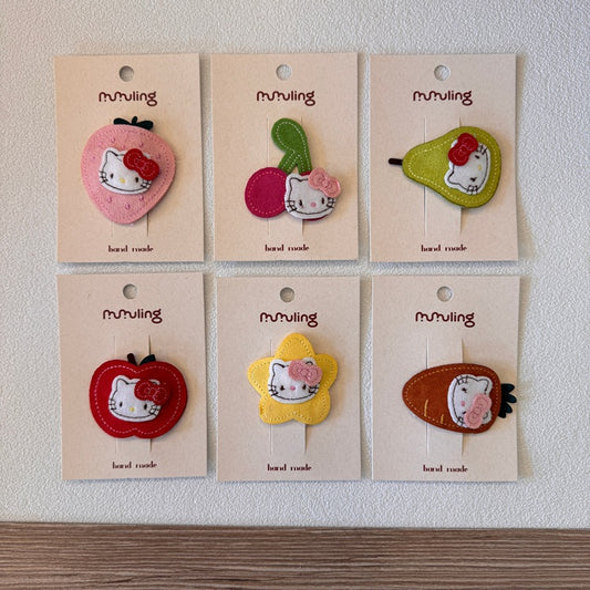 Kids Fruit Shaped Hair Clips - Cute Hair Accessories for Girls
