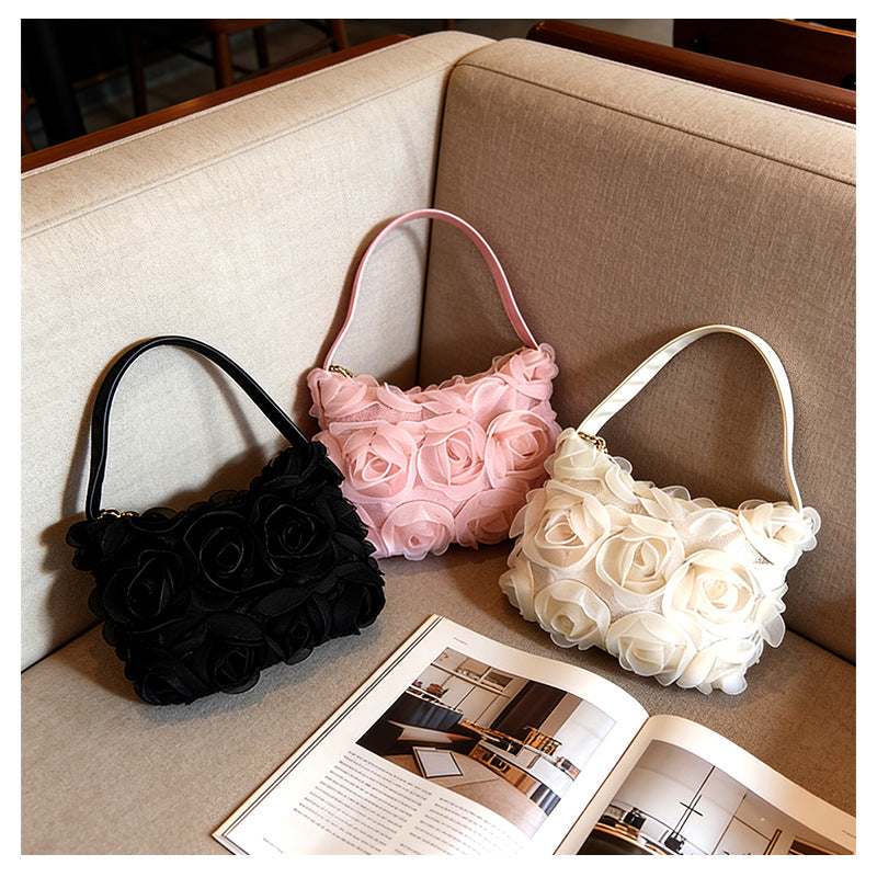 Fashion Floral Handbag Trendy Evening Bag