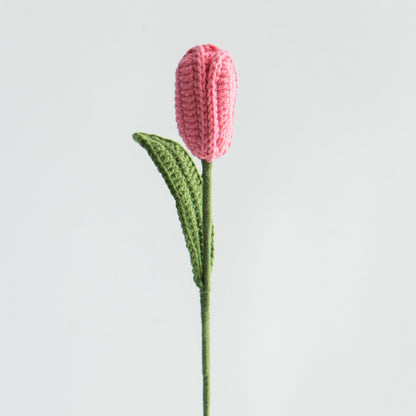 Single Stem Dried Flower Rose Tulip Bouquet Decor