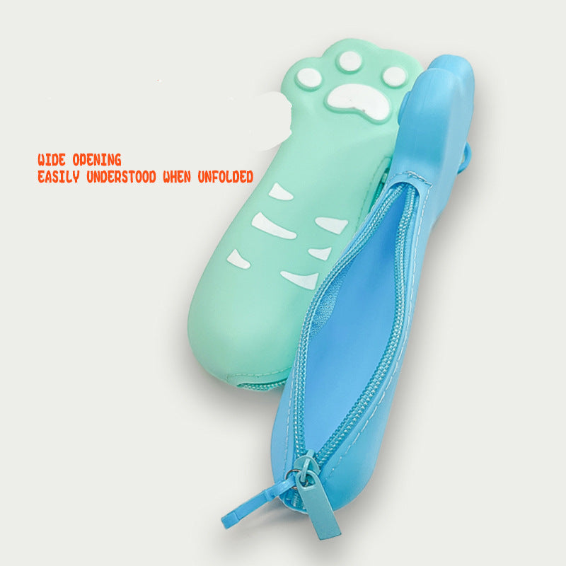 Silicone Cat Paw Pencil Case Cute School Gift