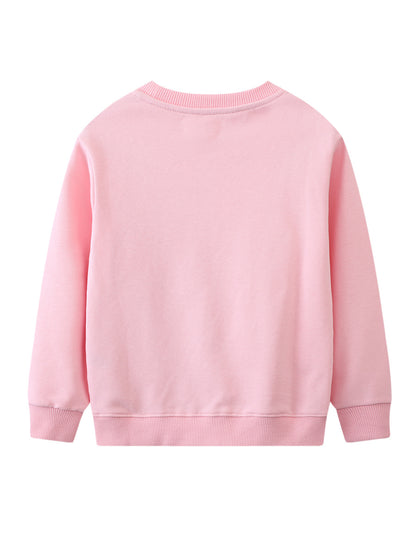 Cartoon Print Kids Hoodie Cotton Long Sleeve Pullover