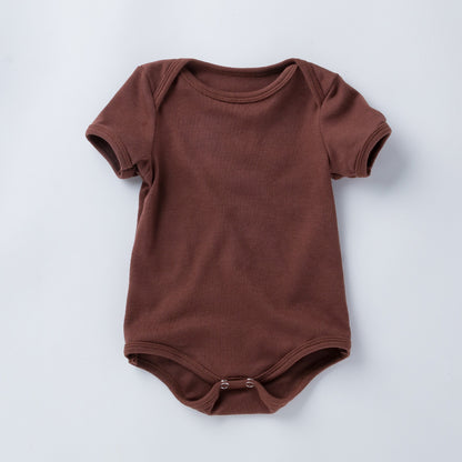 Breathable Cotton Short Sleeve Bodysuit for Infants