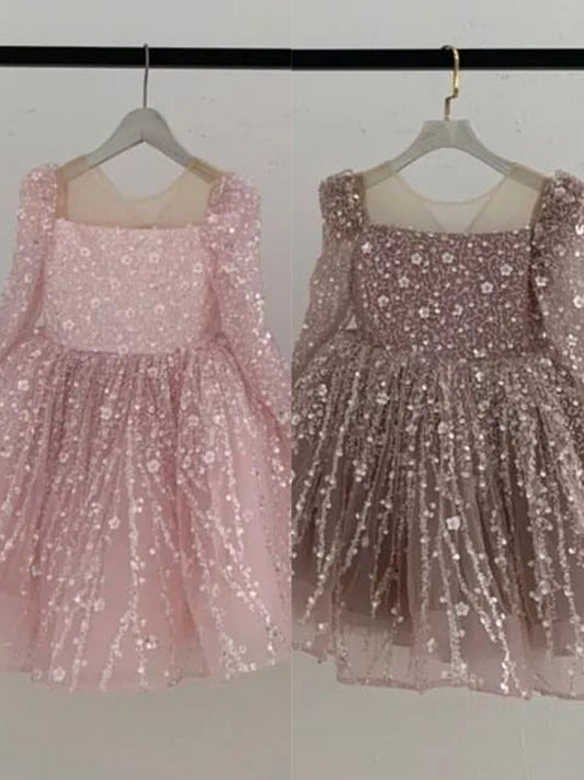 Toddler Girls' Sequin Birthday Princess Dress