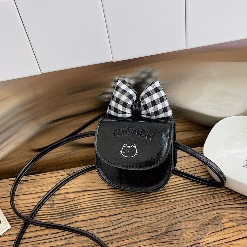 Trendy Mini Crossbody Bag with Cute Bow for Kids