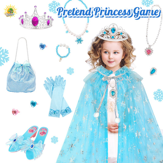 Princess Jewelry Set for Kids - Snowflake Play Set