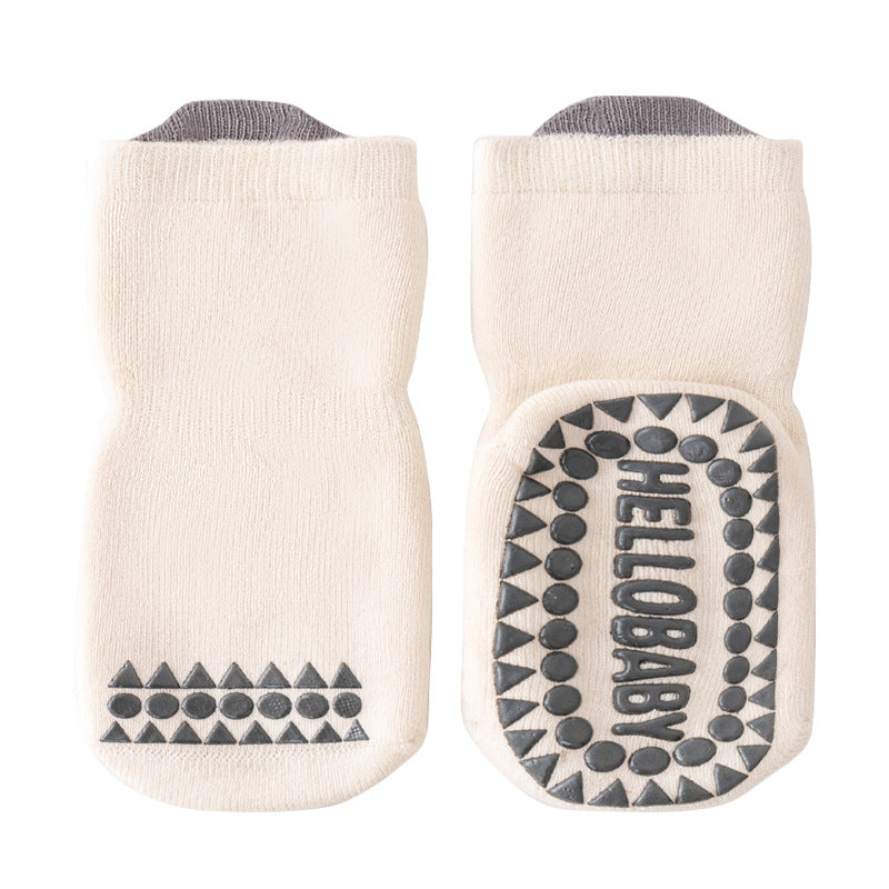 Baby Floor Socks Non-Slip Mid-Calf Socks for Boys and Girls