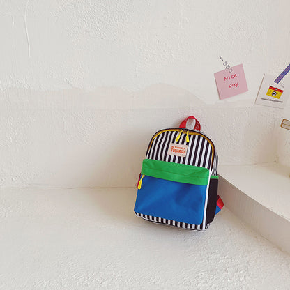 Kids' Colorful Canvas Backpack Lightweight School Bag